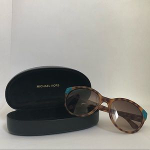 Turquoise & tortoiseshell Michael Kors sunglasses